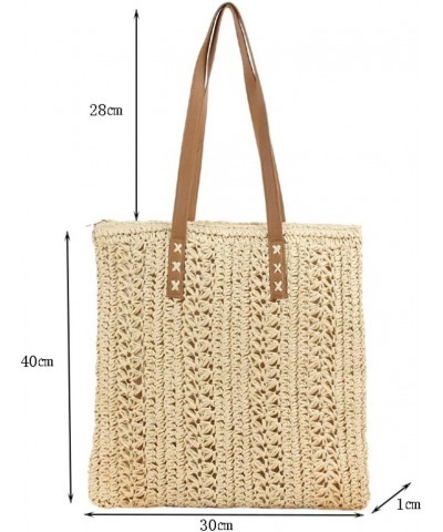 Straw Tote Bags for Women Summer Straw Beach Bag Shoulder Bag Large Woven Tote Bag Purse Travel Beach Tote Bag Hobo Bag 2024 ...