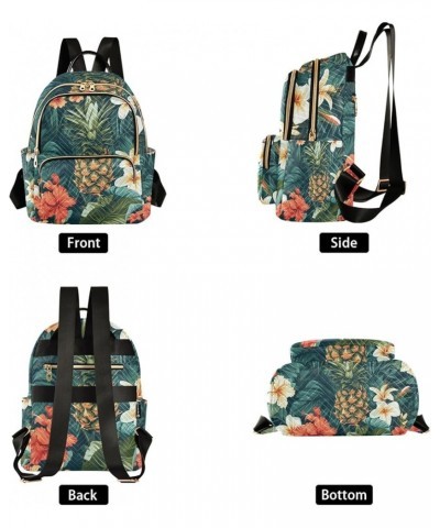 Mini Backpack Purse for Women, Wild Floral Leaf Travel Bag Casual Daypack Shoulder Bag Small $14.08 Backpacks