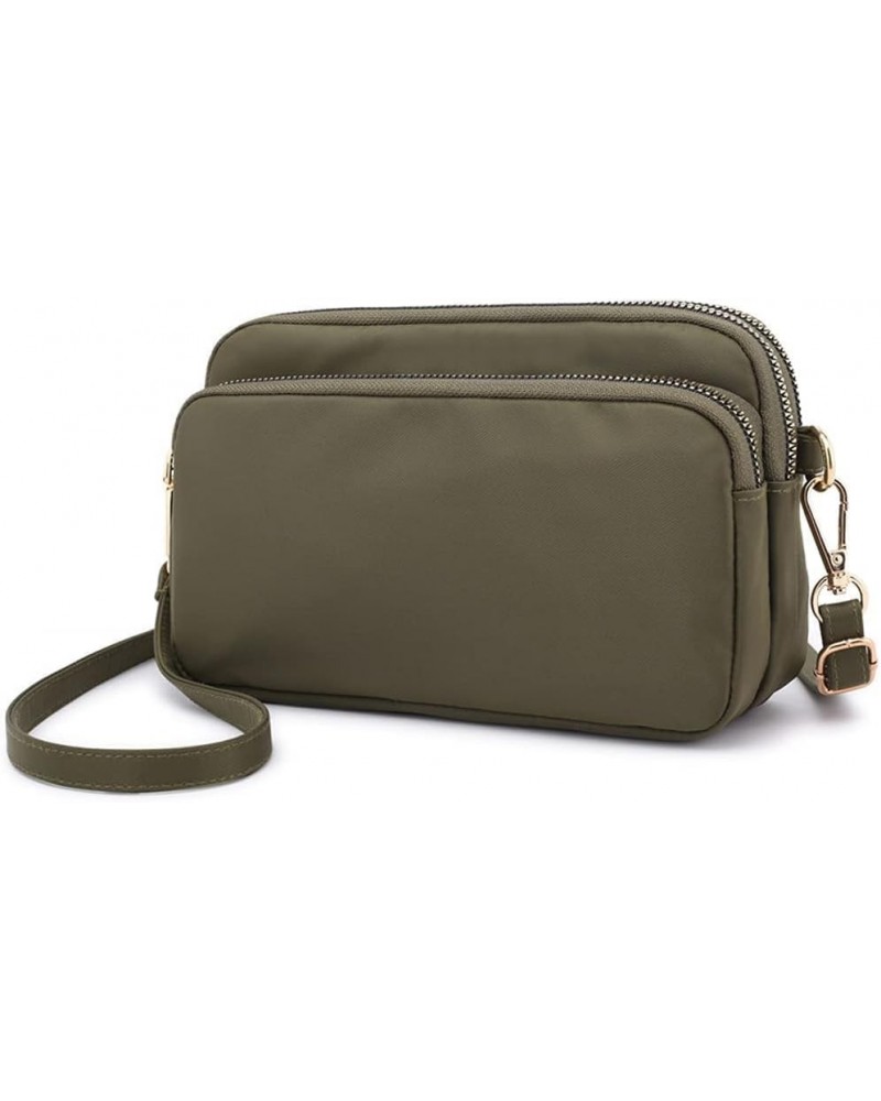 Crossbody Bag for Women, Lightweight Shoulder Purse Nylon Shoulder Bag Satchel Small Pocketbooks Green $22.62 Totes