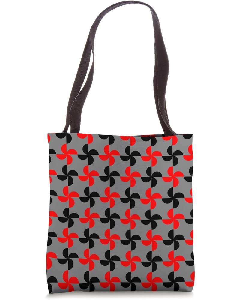 Minimalistic Aesthetic Red Black Pattern - Minimalism Decor Tote Bag $16.06 Totes