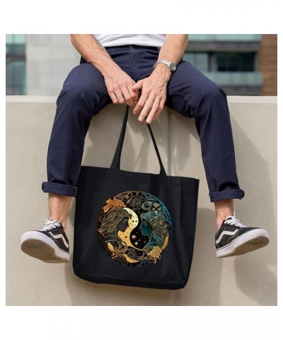 Gemini Canvas Tote Bag - Zodiac Gifts - Gifts for Gemini Navy $18.70 Totes