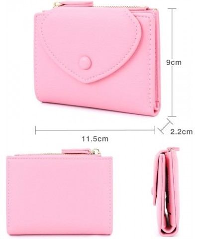 Small Wallets for Girls Kids Cute Slim Bifold Wallet Little Cash Pocket Card Holder Zipper Coin Purse for Women (Purple) Purp...