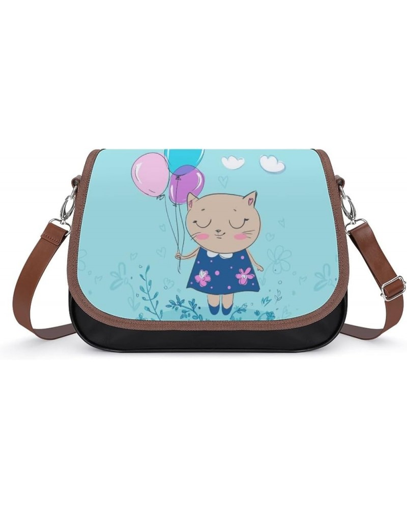 Printed Crossbody Bags Women City Leather Shoulder Bag Satchel Hobo Bags Trendy Bear Toy Car Color6 $28.49 Hobo Bags