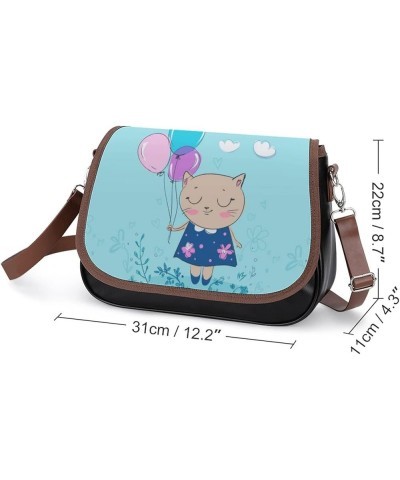 Printed Crossbody Bags Women City Leather Shoulder Bag Satchel Hobo Bags Trendy Bear Toy Car Color6 $28.49 Hobo Bags