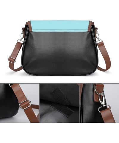 Printed Crossbody Bags Women City Leather Shoulder Bag Satchel Hobo Bags Trendy Bear Toy Car Color6 $28.49 Hobo Bags