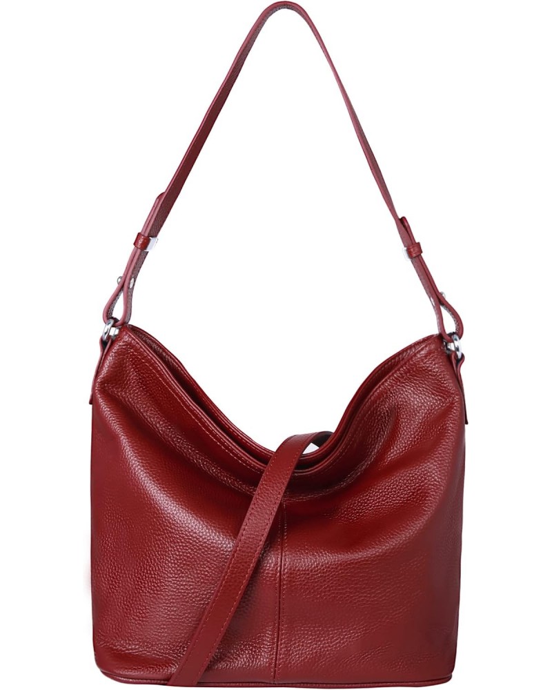 Genuine Leather Purses and Handbags Bucket Crossbody Bag Casual Shoulder Handbag $75.84 Shoulder Bags