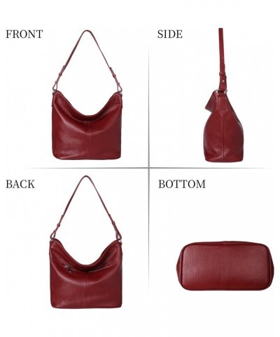 Genuine Leather Purses and Handbags Bucket Crossbody Bag Casual Shoulder Handbag $75.84 Shoulder Bags