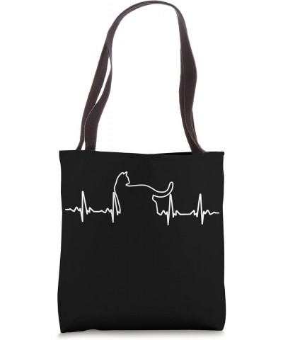 funny Pet Owner Cat heartbeat cats lover cute kitten humor Tote Bag $9.86 Totes