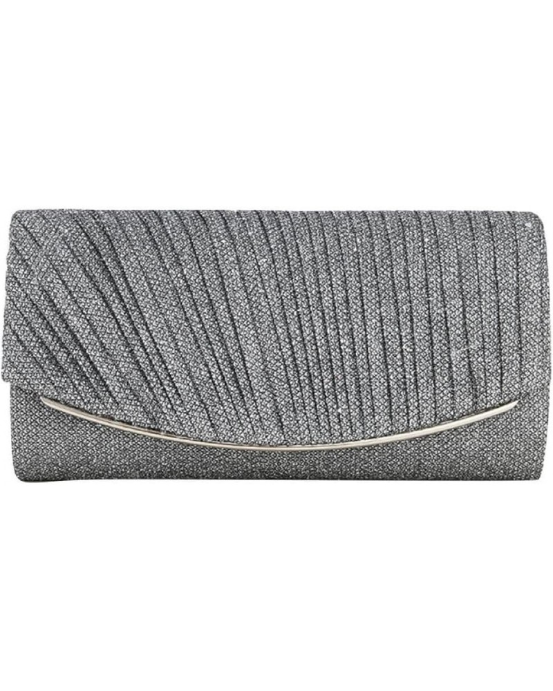 Lady Purse Wedding Clutches Handbag For Women Girl Shoulder Crossbody Bags With Chain Fashion Envelope Bag Gray $10.07 Evenin...