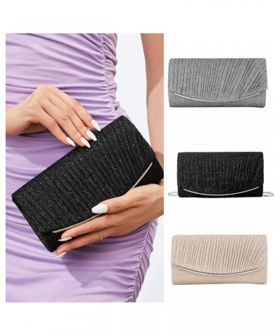 Lady Purse Wedding Clutches Handbag For Women Girl Shoulder Crossbody Bags With Chain Fashion Envelope Bag Gray $10.07 Evenin...