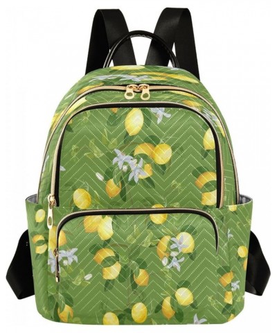 Lemon Branch Fruits Flower Women Backpack Purse Ladies Fashion Shoulder Bag Daypack Travel Bag 10L Medium $18.19 Backpacks