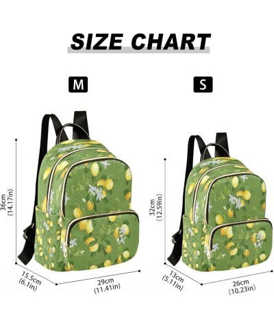 Lemon Branch Fruits Flower Women Backpack Purse Ladies Fashion Shoulder Bag Daypack Travel Bag 10L Medium $18.19 Backpacks