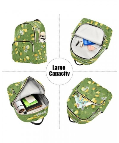 Lemon Branch Fruits Flower Women Backpack Purse Ladies Fashion Shoulder Bag Daypack Travel Bag 10L Medium $18.19 Backpacks