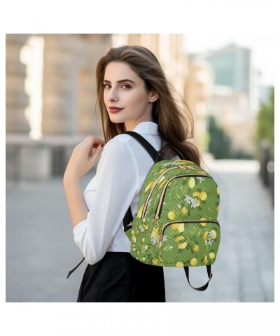 Lemon Branch Fruits Flower Women Backpack Purse Ladies Fashion Shoulder Bag Daypack Travel Bag 10L Medium $18.19 Backpacks