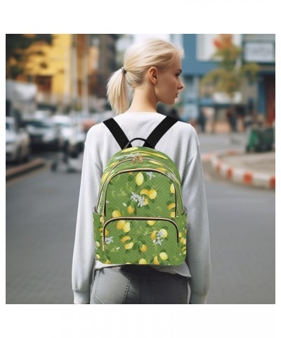 Lemon Branch Fruits Flower Women Backpack Purse Ladies Fashion Shoulder Bag Daypack Travel Bag 10L Medium $18.19 Backpacks