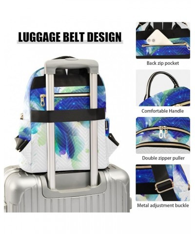 Small Backpack for Women Travel Bag Abstract Blue Butterfly Daypack Purse Fashion Shoulder Bag Rucksack Medium B730 $13.00 Ba...