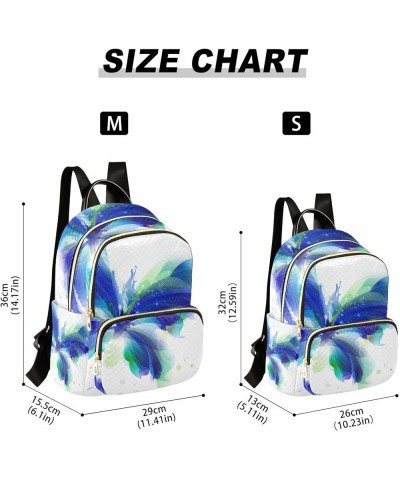 Small Backpack for Women Travel Bag Abstract Blue Butterfly Daypack Purse Fashion Shoulder Bag Rucksack Medium B730 $13.00 Ba...