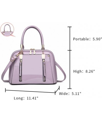 Purses and Handbags for Women PU Leather Shoulder Tote Bags Top Handle Satchel 920 Purple 3 Purple $16.72 Totes