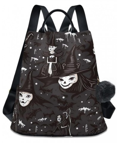 Witch Halloween Womens Backpack Purse Travel Backpack Anti Theft Shoulder Bag Satchel Bags for Ladies Work Travel Women $14.9...