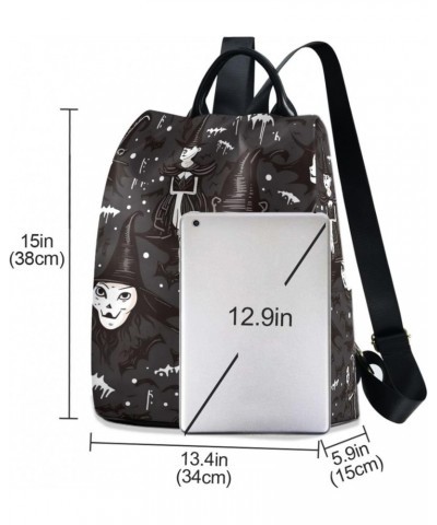 Witch Halloween Womens Backpack Purse Travel Backpack Anti Theft Shoulder Bag Satchel Bags for Ladies Work Travel Women $14.9...