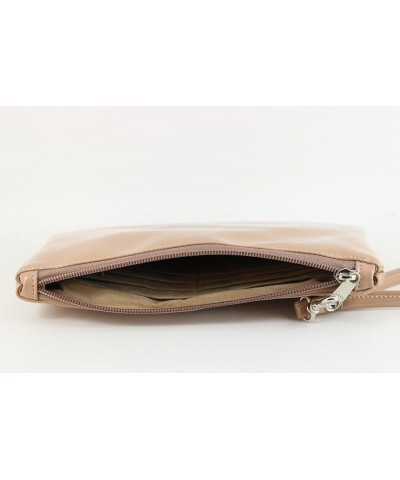 Womens Adorable Patent Clutch Bag Wallet Purse for Women with Detachable Wrist Strap in beige nude Small Black $20.24 Clutches