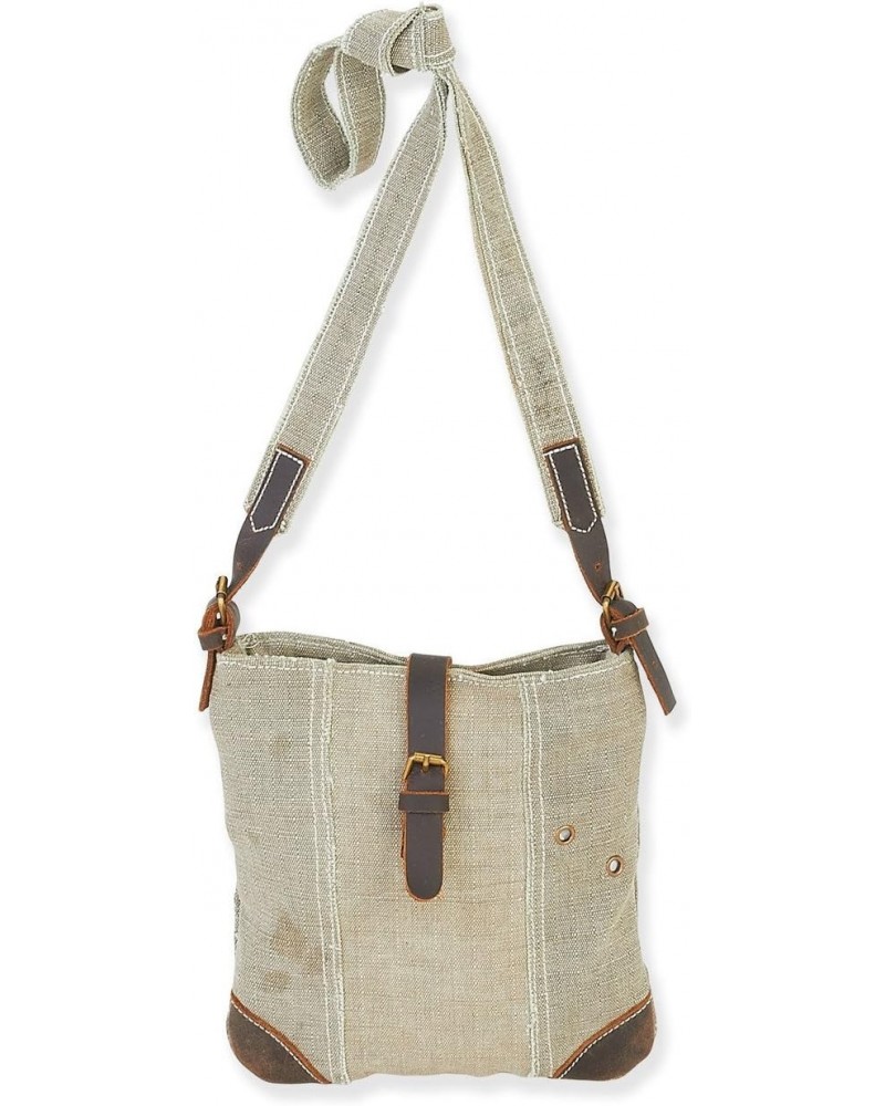 JOBEN Small Khaki Upcycled Tent Crossbody Bag $11.18 Crossbody Bags