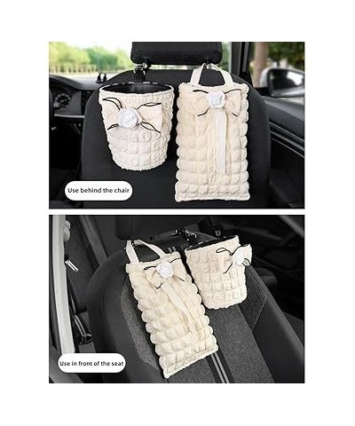 Car Trash Can Car Trash Bin Car Hanging Garbage Cans Car Tissue Holder Car Tissue Box Car Backseat Hanging Tissue Bag Car Acc...