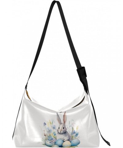 Cute Easter Bunny Style Women Leather Handbags Hobo Leather Purse Women Shoulder Bag with Adjustable Shoulder Strap for Work ...