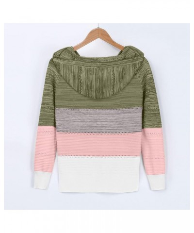 Women Fashion Cute Long-Sleeved Sweater Pullover Comfortable Crochet Sweaters Lightweight Autumn and Winter 5-army Green $7.8...