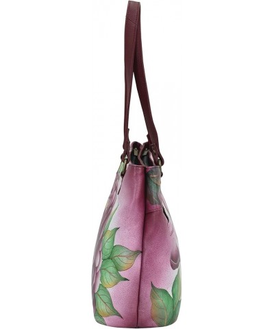 Satchel Shoulder Handbag - Genuine Leather Precious Peony $82.16 Handbags