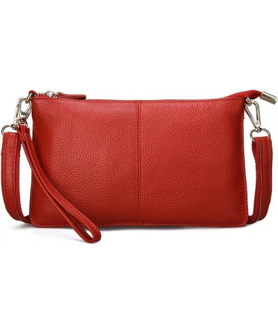 PU leather Crossbody Bag for Women Fashion Shoulder Bag Small Wristlet Clutch Purse Phone Wallets Handbag Red $24.28 Totes