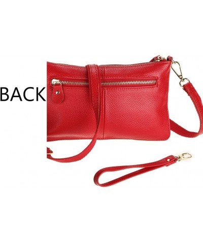 PU leather Crossbody Bag for Women Fashion Shoulder Bag Small Wristlet Clutch Purse Phone Wallets Handbag Red $24.28 Totes