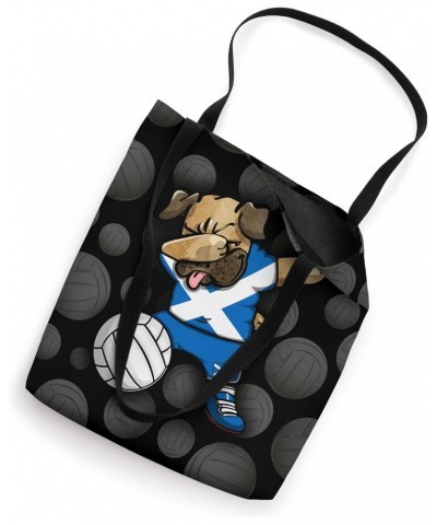 Dabbing Pug Scotland Volleyball Fans Jersey Scottish Sport Tote Bag $11.74 Totes