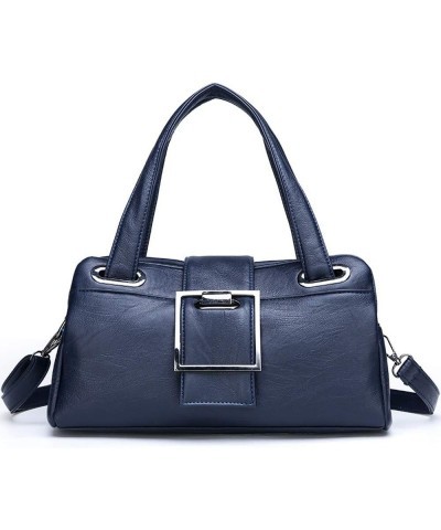 Women Handbags Tote Bag Fashion Hobo PU Leather Shoulder Bag Messenger Bag Blue $28.89 Shoulder Bags