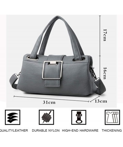 Women Handbags Tote Bag Fashion Hobo PU Leather Shoulder Bag Messenger Bag Blue $28.89 Shoulder Bags