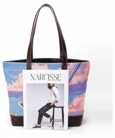 Tote Bag, Large Tote Bag, Women's Tote Handbags, Golf Balls Sky Grass, Totes for Women Design 10509 $23.51 Totes