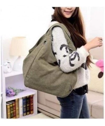 Backpack, Women's Shoulder Bag, Large-Capacity Canvas Shopping Bag, Mummy Bag, 29 × 32 × 18cm Military Green $26.39 Backpacks