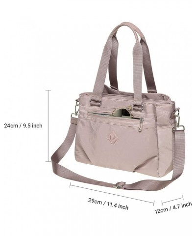 Women Crossbody Bag Handbag Lightweight Shoulder Purse Nylon Multi Pocket Crossbody Bag Ladies Travel Handbag 2515-pink $11.7...