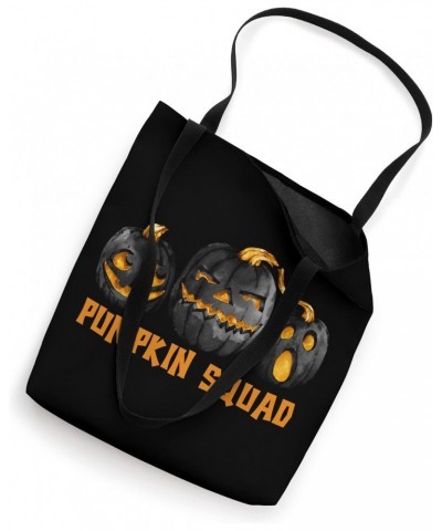 Black Pumpkin Lover Graphic For Halloween Cute Pumpkin Squad Tote Bag $17.08 Totes