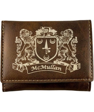 McMullan Irish Coat of Arms Rustic Leather Wallet $12.28 Wallets