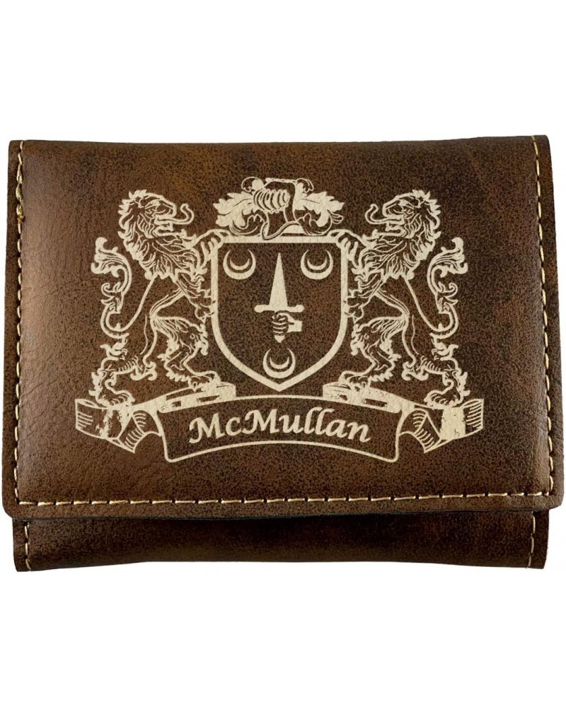 McMullan Irish Coat of Arms Rustic Leather Wallet $12.28 Wallets