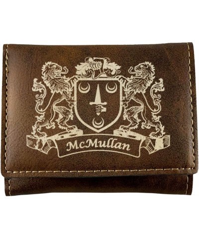 McMullan Irish Coat of Arms Rustic Leather Wallet $12.28 Wallets