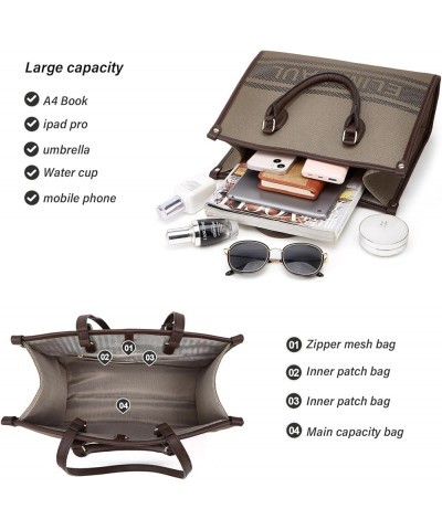 Women Fashion Handbags Wallet Tote Bag Shoulder Bag Top Handle Satchel Purse Set 4pcs Gray+dark Coffee $13.12 Totes