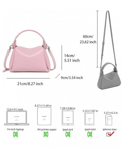 Hobo Bags for Women Trendy Tote Handbags Small Crossbody Purses Shoulder Bag Top-Handle Satchel Pink $25.07 Totes