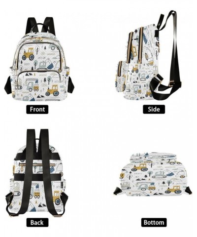 Fashion Backpack Mini Backpack Purse Casual Daily Backpack Childish Truck Excavator for Travel for College Work Medium $21.65...