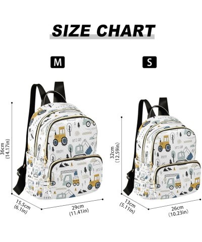 Fashion Backpack Mini Backpack Purse Casual Daily Backpack Childish Truck Excavator for Travel for College Work Medium $21.65...