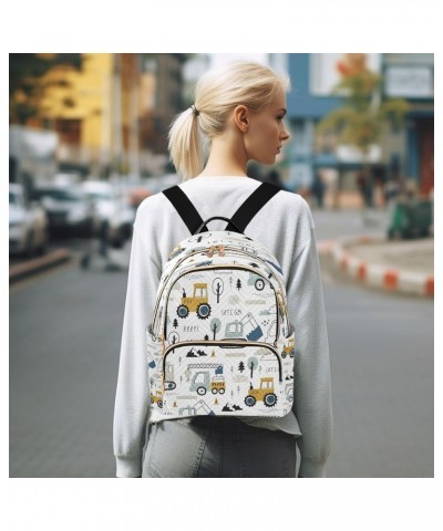 Fashion Backpack Mini Backpack Purse Casual Daily Backpack Childish Truck Excavator for Travel for College Work Medium $21.65...