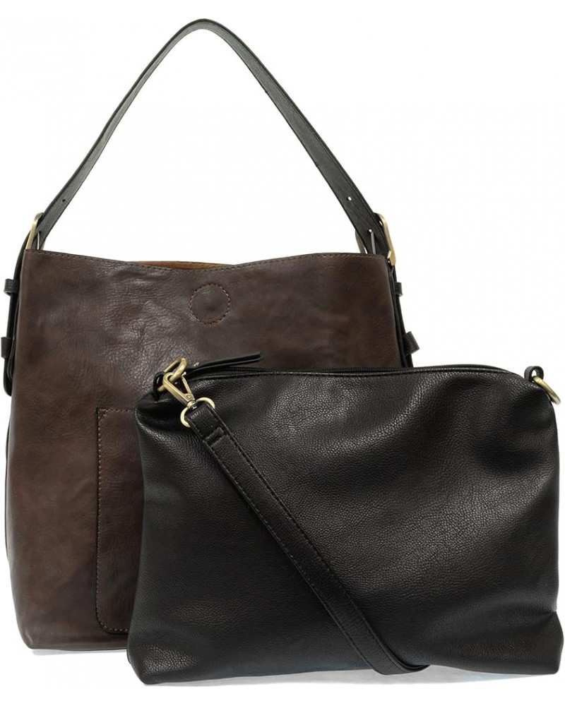 Womens Faux Leather: Hobo 2-in-1 Handbag 248 - Dark Oak $39.50 Hobo Bags