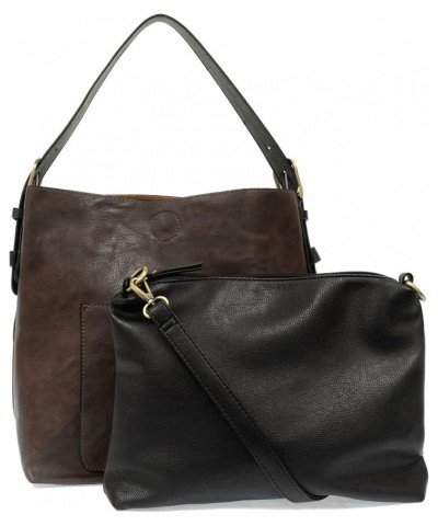 Womens Faux Leather: Hobo 2-in-1 Handbag 248 - Dark Oak $39.50 Hobo Bags