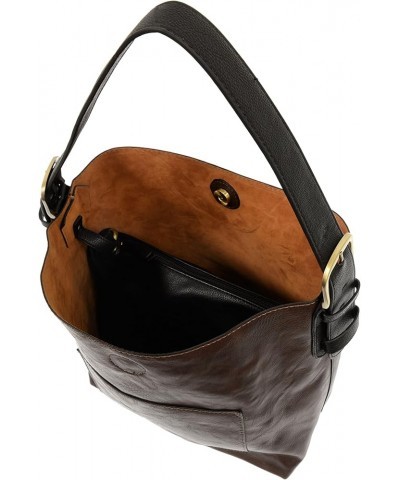 Womens Faux Leather: Hobo 2-in-1 Handbag 248 - Dark Oak $39.50 Hobo Bags